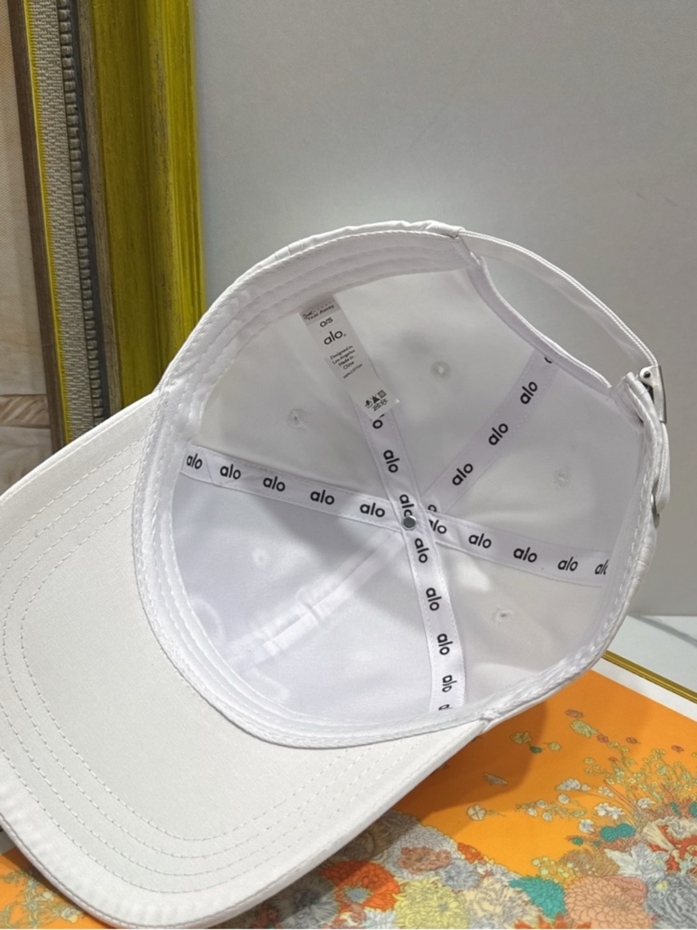 ALO Yoga White Baseball Cap